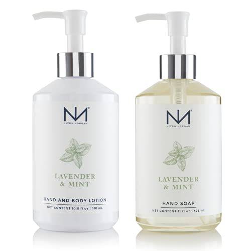 Niven Morgan Lavender & Mint Hand Soap and Lotion Set