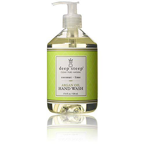 Deep Steep Argan Oil Liquid Hand Wash, Coconut Lime, 17.6 Fluid Ounce