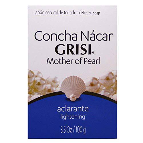 12pk - Mother of Pearl Soap - Jabon Concha Nácar - Grisi (3.5 Oz. X 12 Units)