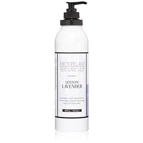 Archipelago Botanicals Lavender Body Lotion | Luxurious, Hydrating Body Lotion | Free From Parabens, Phthalates and GMOs (18 oz)