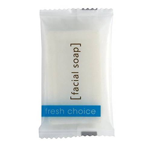 FRESH CHOICE Bulk Soaps ( 0.5 oz, 100 Pack) Hotel Travel Size Mini Individiually Wrapped Bars | Small Bulk Toiletries for Guest Bathroom, Vacation Rentals, Airbnb, VRBO, Charity Donations, Hospitality Amenities