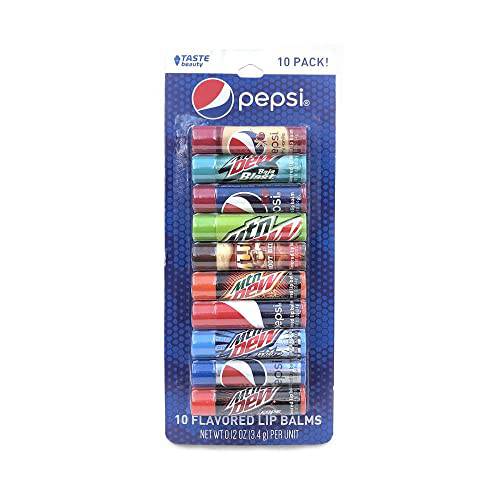10 Pepsi & Mountain Dew Flavored Lip Balms Tastes just Like Your Favorite Flavors Including Pepsi, Mountain Dew, Mountain Dew Code Red, Cherry Vanilla Pepsi and Many More