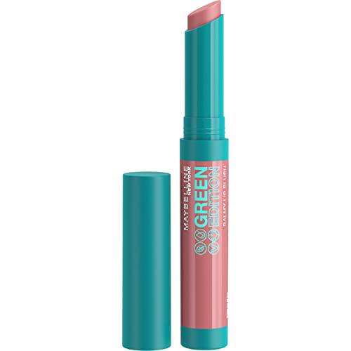 Maybelline Green Edition Balmy Lip Blush, Formulated With Mango Oil, Moonlight, Pink Nude, 0.06 oz