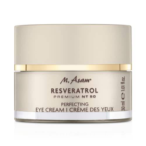 M. Asam Resveratrol Premium NT50 Perfecting Eye Cream – Anti-aging under eye cream with resveratrol & hyaluronic acid to smooth wrinkles & fine lines, vegan formula, 1.01 Fl Oz
