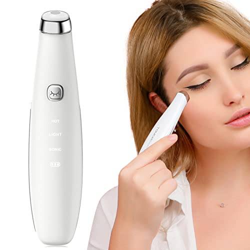 TOUCHBeauty Eye Massager Wand with 40℃, Eye Cream Booster with Heat/ Vibrαtion/ Red Mode, Fine Lines Remover TB-1662