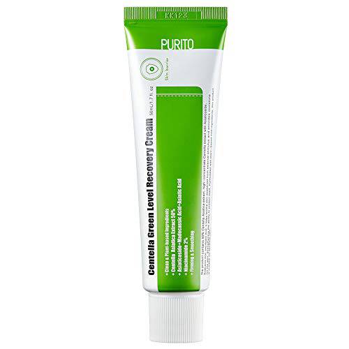 PURITO Centella Green Level Recovery Cream 50ml/ 1.7 fl.oz Cica face cream, Sensitive skin, Age Spots, Skin Tone, Firming, soothing,