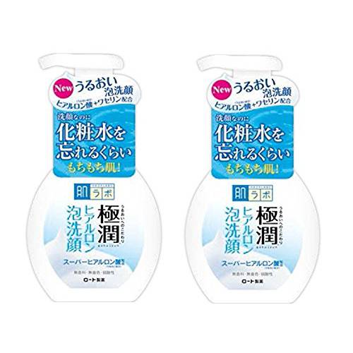 [2-pack Value Set] Rohto Hadalabo Gokujyn Hyaluronic Acid Cleansing Foam