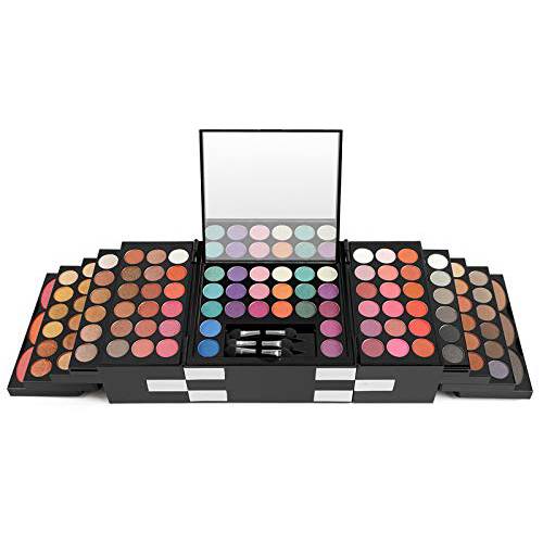 PhantomSky 148 Colors Eyeshadow Palette Makeup Contouring Kit Combination with Eyebrow Powder, Lipgloss, Blusher, Press Powder and Concealer - Perfect for Professional and Daily Use