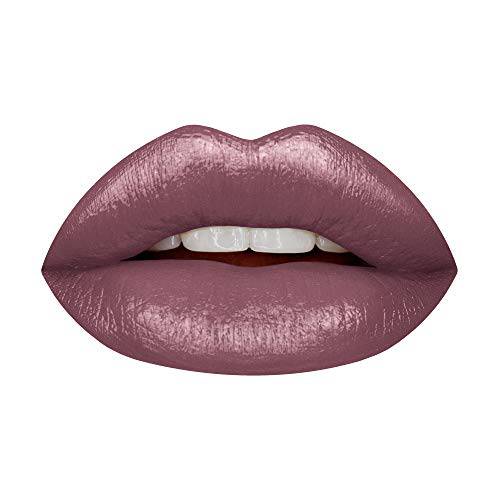 Huda Beauty Demi Matte Cream Lipstick - Provocateur - a tantalizing brown with hints of purple
