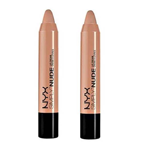 Pack of 2 NYX Simply Nude Lip Cream, SN05 Honey