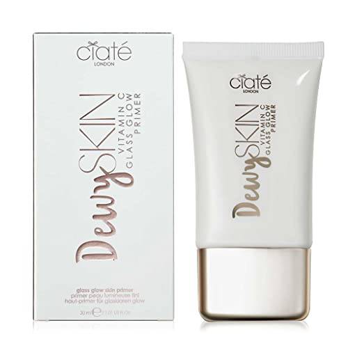 Ciate London Dewy Skin Face Primer 1.01 Fl. Oz Vitamin C Glass Glow Primer Formulated with Vitamin C, Hyaluronic Acid and Dragon Fruit Extract Luminous Glow With A Dewy Glass-Like Finish