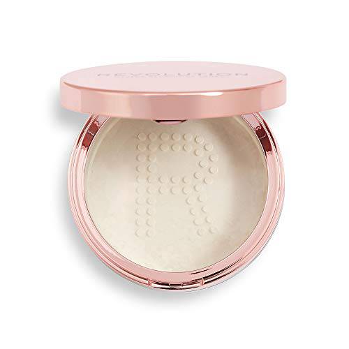 Makeup Revolution Conceal & Fix Setting Powder, Waterproof Translucent Powder, Holds Makeup In Place All Day, Vegan & Cruelty-Free, 0.45oz/13g