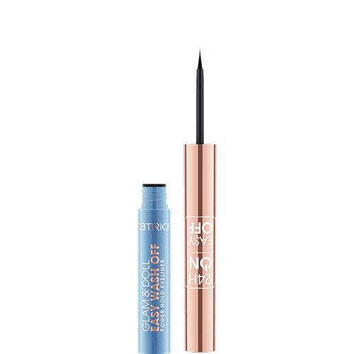 Catrice | Glam & Doll Easy Wash Off Power Hold Eyeliner | Long Lasting & Smudge Proof | Ultra Black | Vegan & Cruelty Free | Made Without Parabens & Oil