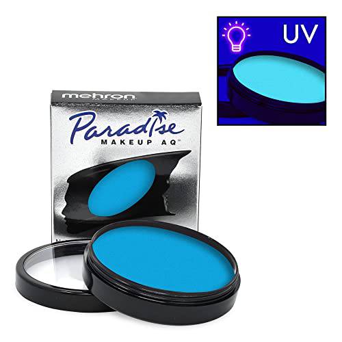 Mehron Makeup Paradise Makeup AQ Face & Body Paint (1.4 oz) (Celestial – Neon Blue/Light Blue)