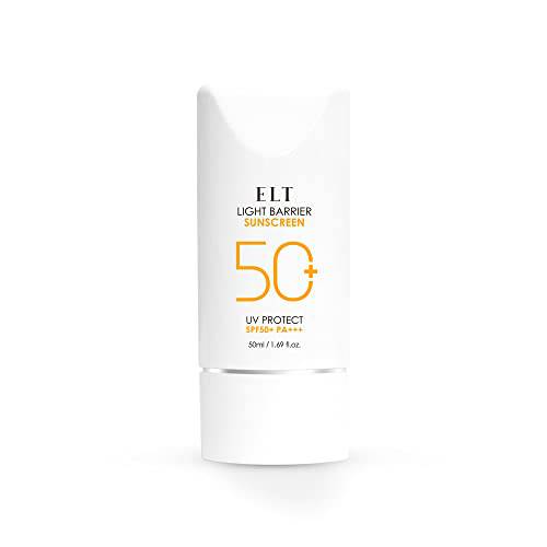ELT Light Barrier Sunscreen SPF50+/PA+++ 50ml(1.69 fl.oz) | Light Moisturizing Sunblock Non-Sticky | Hydrating Long Lasting Facial Sun Cream Skin Protection | Korean Skin Care Beauty Cosmetics