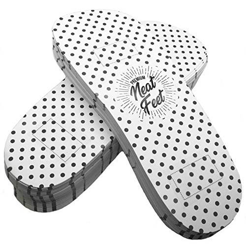 100 Pairs (200 feet) Premium Disposable Spray Tanning Feet Pads - Polka Dot Print