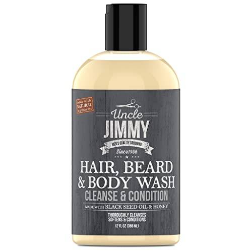 Uncle Jimmy Hair, Beard & Body Wash, 12 Oz
