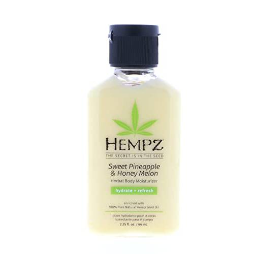 Hempz Limited Edition Happy Hydrating Sweet Pineapple & Honey Melon Herbal Body Moisturizer, 2.25 oz.