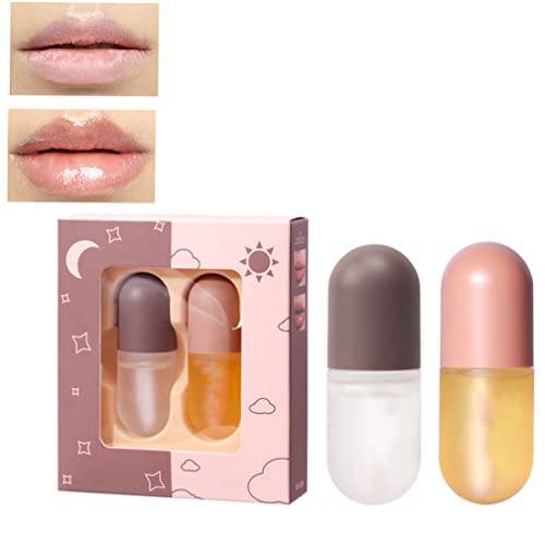 Syrup Cosmetics Lip Plumper, Syrup Day and Night Lip Plumper, Syrup Lip Plumper Gloss, Natural Lip Plumper and Lip Care Serum, ​Lip Syrup Cosmetics, Lip Enhancer (A)