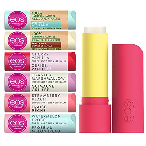 eos Shea Lip Balm Care to Moisturize Dry Lips, Sustainably Sourced Ingredients Stick, 7 Count