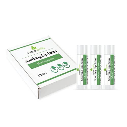 Oncology Lip Balm - Natural Organic Plant Based Chapstick for Oncology Patients, Heals Dry Lips - Moisturizes, Soothes and Hydrate Parched Lips - 3 pack