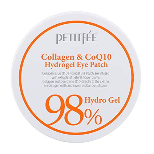 Collagen & CoQ10 Hydrogel Eye Patch, 60 Patches, 1.4 g Each, Petitfee