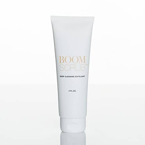 BOOM by Cindy Joseph Boom Scrub - Gentle Exfoliating Facial Wash - Deep Pore Cleanser - Safe for Sensitive Skin - Vegan - No Micro-tears, Abrasions or Redness