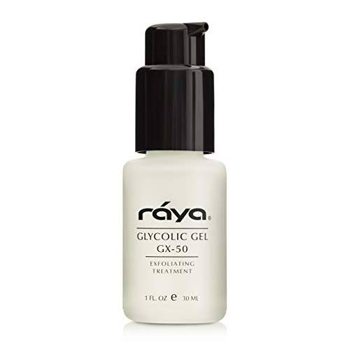 RAYA Glycolic Gel GX-50 with AHA (G-330) | Oil-Free Exfoliating Facial Gel for Oily and Break-Out Skin | Reduces Oiliness, Clears Up Blemishes, and Reduces Fine Lines | Made with Alpha Hydroxy Acids