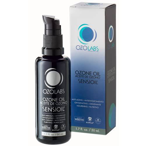 OZOLABS® | OZONATED OIL-SENSIOIL© | Exclusive blend of certified organic ozonated olive and sunflower oils | ISO 9001 | 1.7 fl. Oz.
