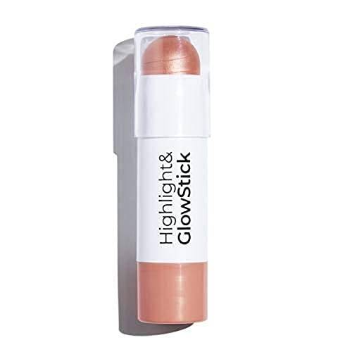 MCoBeauty Highlight and Glow Stick - Luminous Cream Balm Highlighter Stick - Illuminating Cheek Contour With Dewy Finish - Formulated With Ultra Fine, Light Reflecting Particles - Nectar - 0.35 Oz