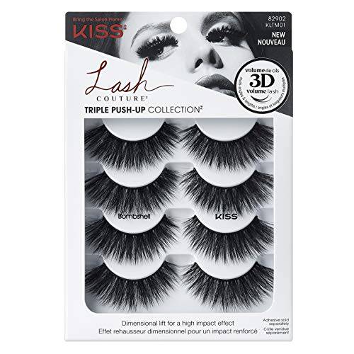 Kiss Lash Couture Triple Push-Up Collection Bombshell (Pack of 2)