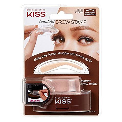 Kiss Brow Stamp Kit Dark Brown