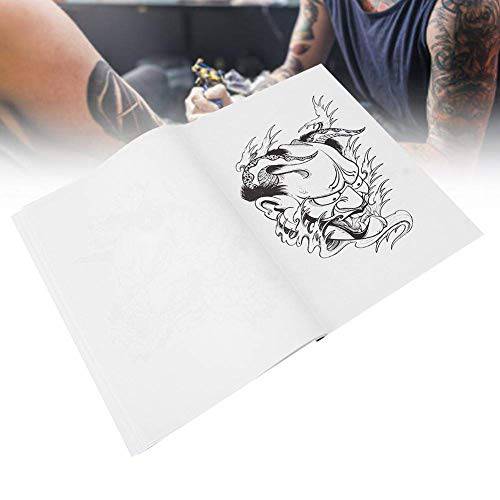 Tattoo Coloring Book For Adults, Professional Body Tattoo Practice Template Book Hannya Pattern Tattoo Book Accessory