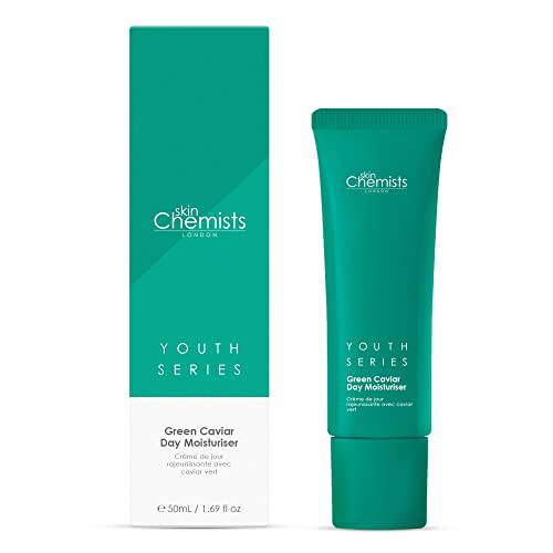 skinChemists Green Caviar ‘Sea Grapes’ Facial Day Moisturizer with Vitamin C, Vitamin A and Bakuchiol for smooth younger looking skin - Made in the USA