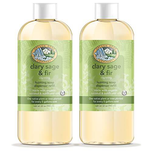 Oregon Soap Company - Foaming Hand Soap, Hand Soap Refills and Self Foaming Liquid Hand Soap, Ideal for Hand Wash or Household Cleaning, Hand Soap Refill, Citrus Sunshine, 32 Oz, 2 Pack