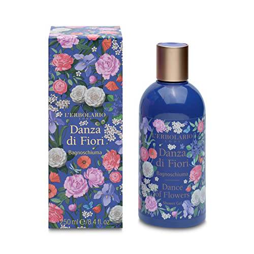 L’Erbolario Dance Of Flowers Shower Gel - Delicate And Sensual - Offers Seductive Essences To The Skin - Has Protective, Toning And Refreshing Properties - Floral Relaxation - Long Lasting - 8.4 Oz