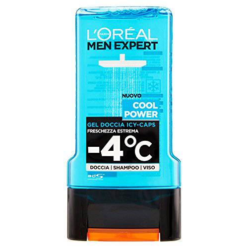 L’Oréal Paris Men Expert Icy-Caps Shower Gel -4°C, Cool Power,300 ml / 10.1oz