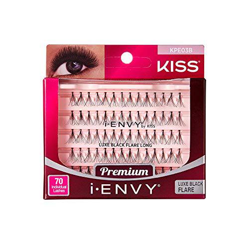 Kiss I Envy Luxe Black Long Lashes, 1.0 Count