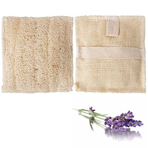 EUROPEAN M6 Natural Loofah Soap, Exfoliating Body Scrubber, Great Smelling Soap (1 Pack Orchid)