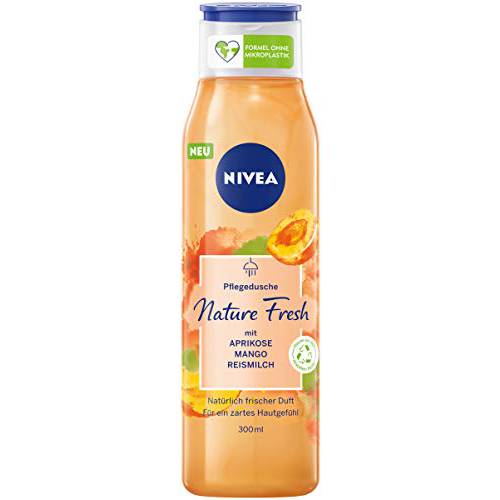 NIVEA Fresh Blends Apricot (300 ml), Shower Gel with Refreshing Apricot Scent, Shower Gel for Women, Vegan Shower Gel with Fruit Extracts and Plant Based Milk