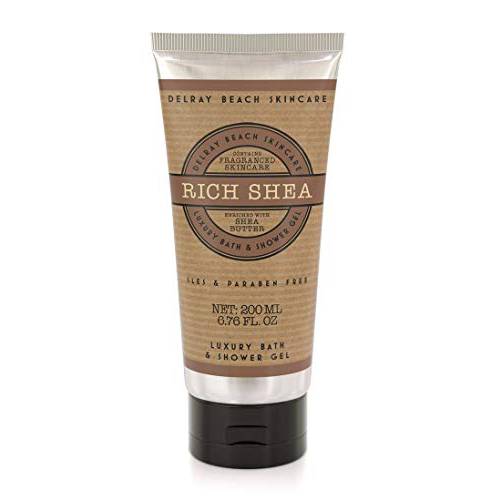 Delray Beach Skincare - Luxury Bath & Shower Gel - Rich Shea, 200 ml / 6.76 fl oz