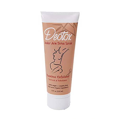 DEOTOX – REVITALIZING UNDERARM SCRUB (8OZ) – EFFECTIVE EXFOLIATION FOR ARMPITS – WASH AWAY DIRT AND BUILD UP - CLEAN AND REBALANCE FOR FRESH SKIN – MADE IN USA - MADE WITH ORGANIC INGREDIENTS AND BAMBOO EXTRACT - VEGAN FRIENDLY