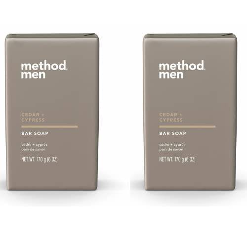 Method Men Bar Soap, Cedar + Cypress, 6 oz. (2 Pack)