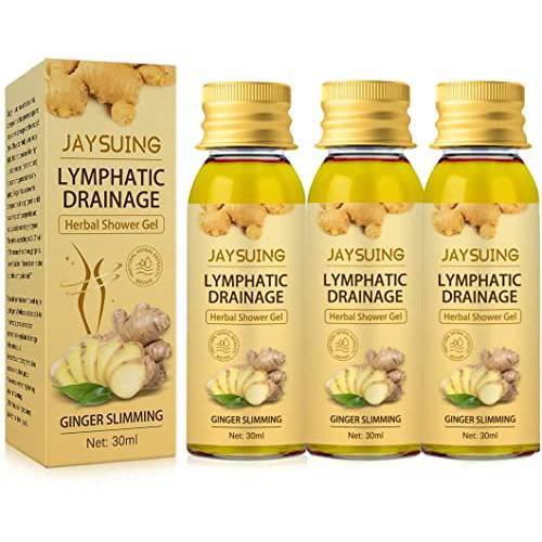 3PCS Lymphatic Drainage Plant Herbal Shower Gel, Herbal Slimming Shower Gel, Relieve Stress and Improve Sleep