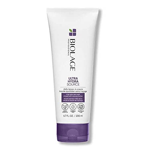 BIOLAGE Biolage Ultra Hydra Source Leave-in Cream with Capuacu Butter | Conditions & Softens Hair | For Very Dry Hair | Vegan | Silicone & Paraben Free | 6.7 Fl. Oz., 6.76 fl. oz.