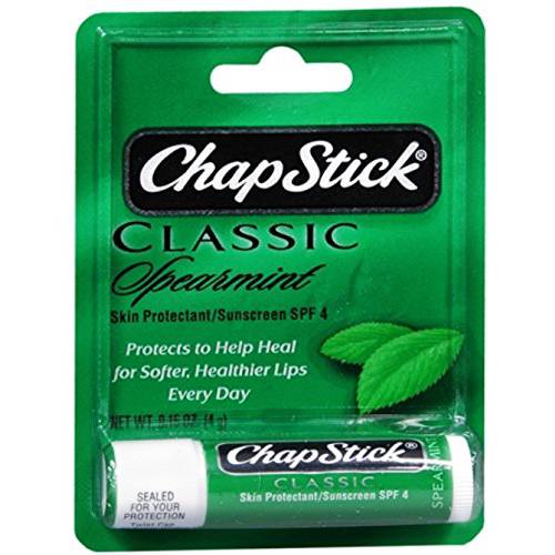ChapStick Skin Protectant, Classic Spearmint 0.15 oz (Pack of 4)