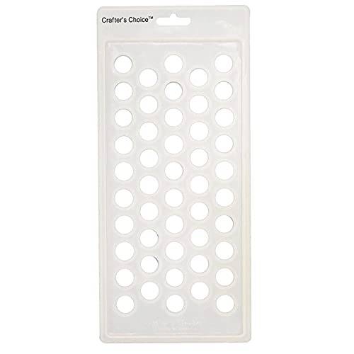 Crafter’s Choice - Lip Balm Tube Filling Tray - Silicone Tray for Filling Lip Balm Tubes and Cosmetic Products - Round - 3001
