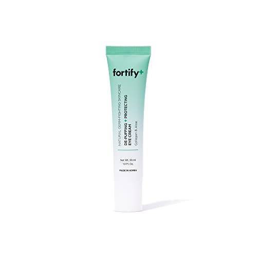 Fortify Natural Germ-Fighting Skincare - Eye Cream - De-Puffing + Protecting | Helps Protect, Hydrate, & Refresh | Clean Beauty | Made in Korea - 30ML