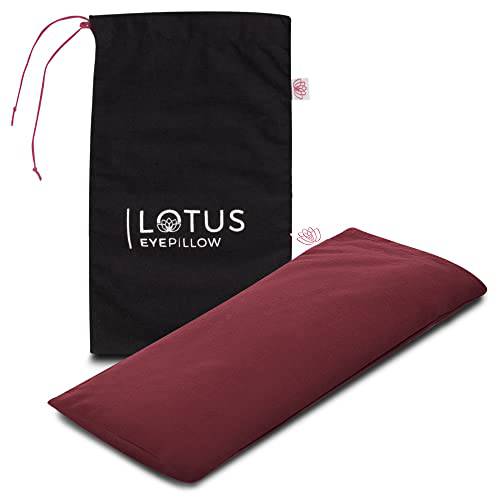 Lotus Weighted unscented Eye Pillow|Sleeping & Meditation Mask|Yoga Eye Pillow| Soothing Weighted Eye Pillow | Hot or Cold Pack| Head Ache Relief | Sleep mask Relaxing Gift Men, Women & Employees