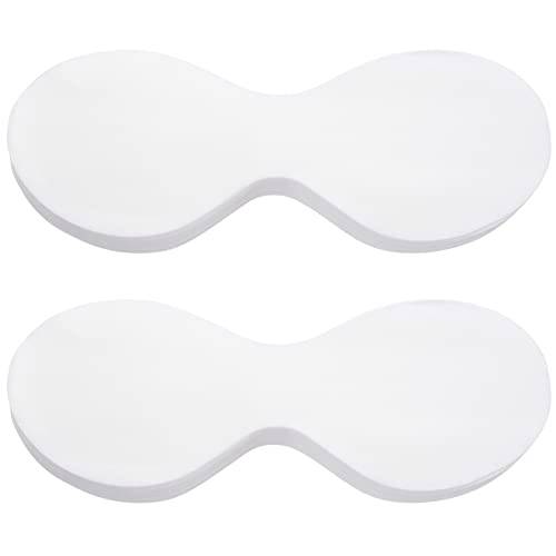 PAGOW 200 Sheets Disposable Non Woven Eye Care, Cotton Paper Facial Eye Pads Spa, DIY Clear Eye Mask Paper Beauty Sheets for Skincare Spa Wrap Moisture Retention
